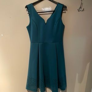 Emerald Green Mini Dress